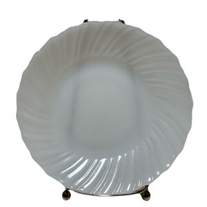 Termocrisa Mexico Milk Glass 7" B/B Plate Swirl Edge